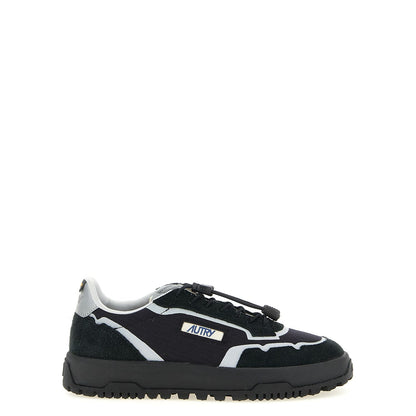 Autry Black Nylon Athletic Sneakers