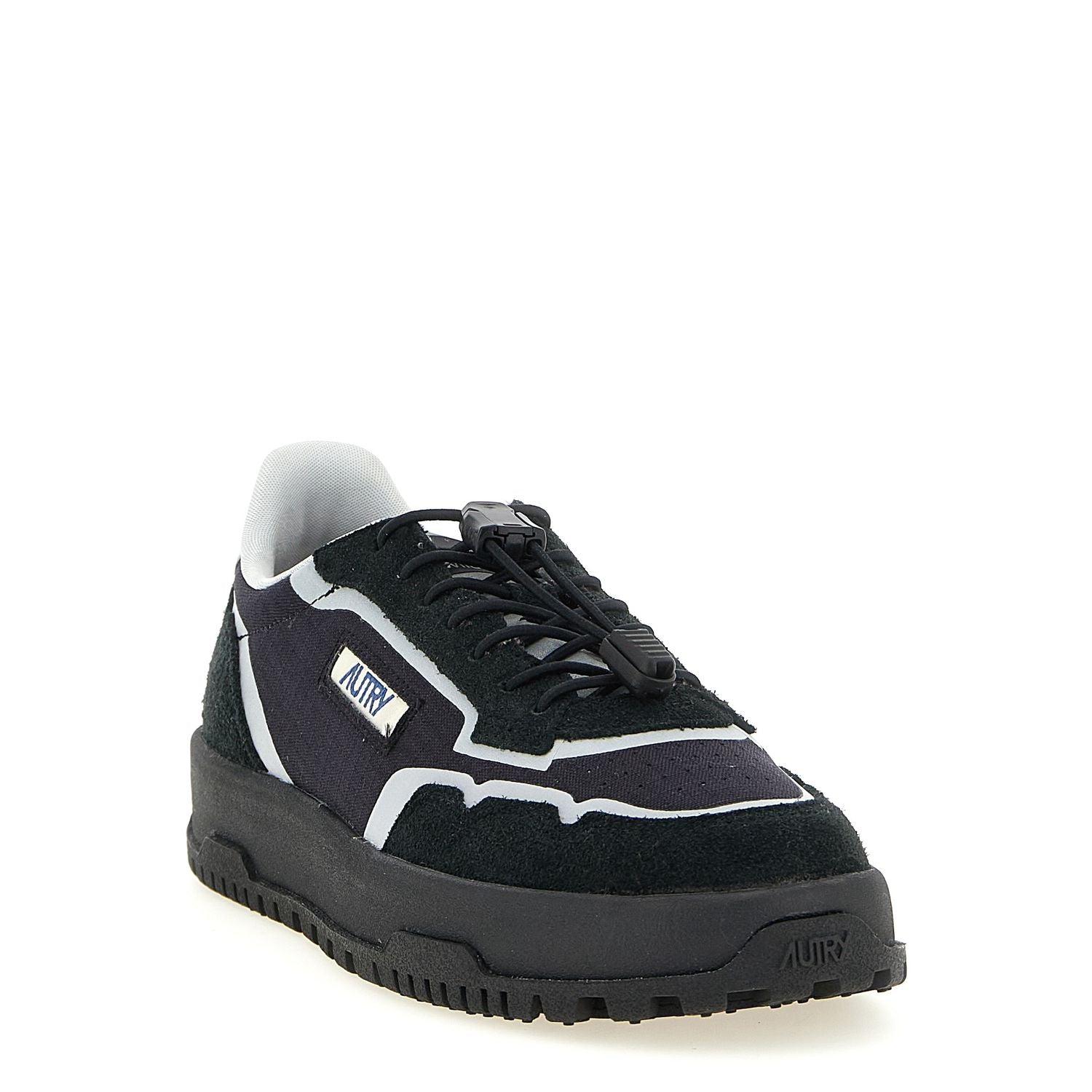 Autry Black Nylon Athletic Sneakers