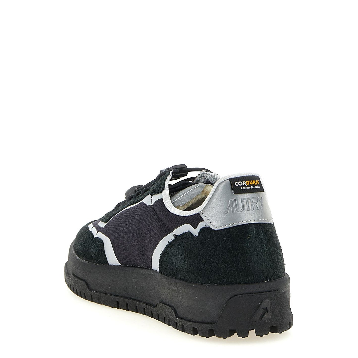 Autry Black Nylon Athletic Sneakers