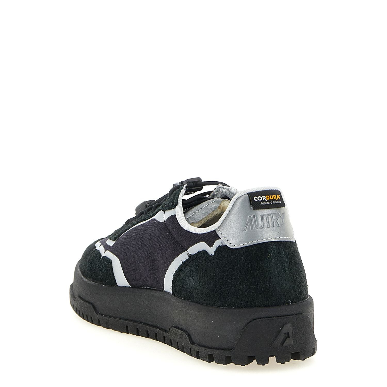 Autry Black Nylon Athletic Sneakers