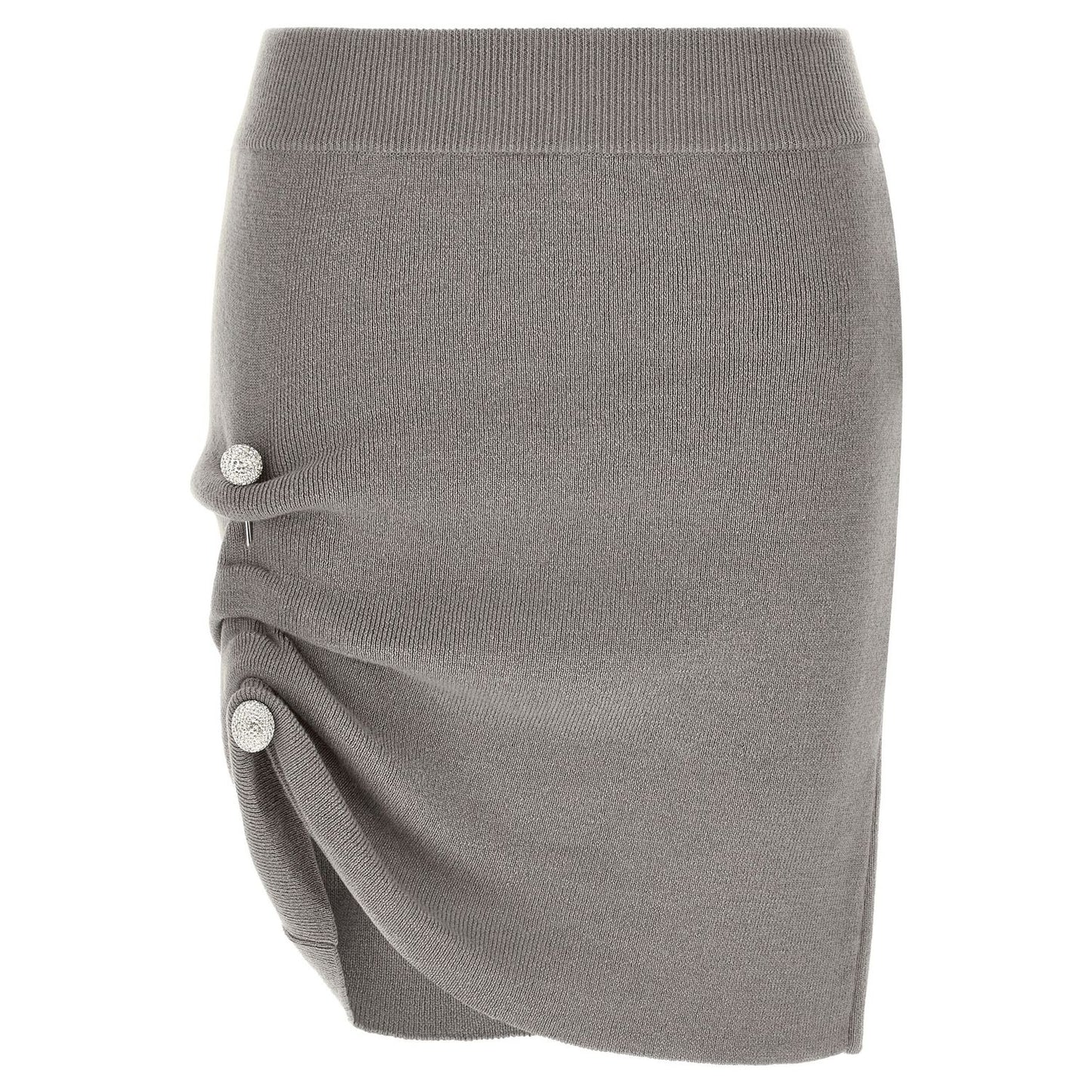 Giuseppe Di Morabito Gray Virgin Wool Long Skirt