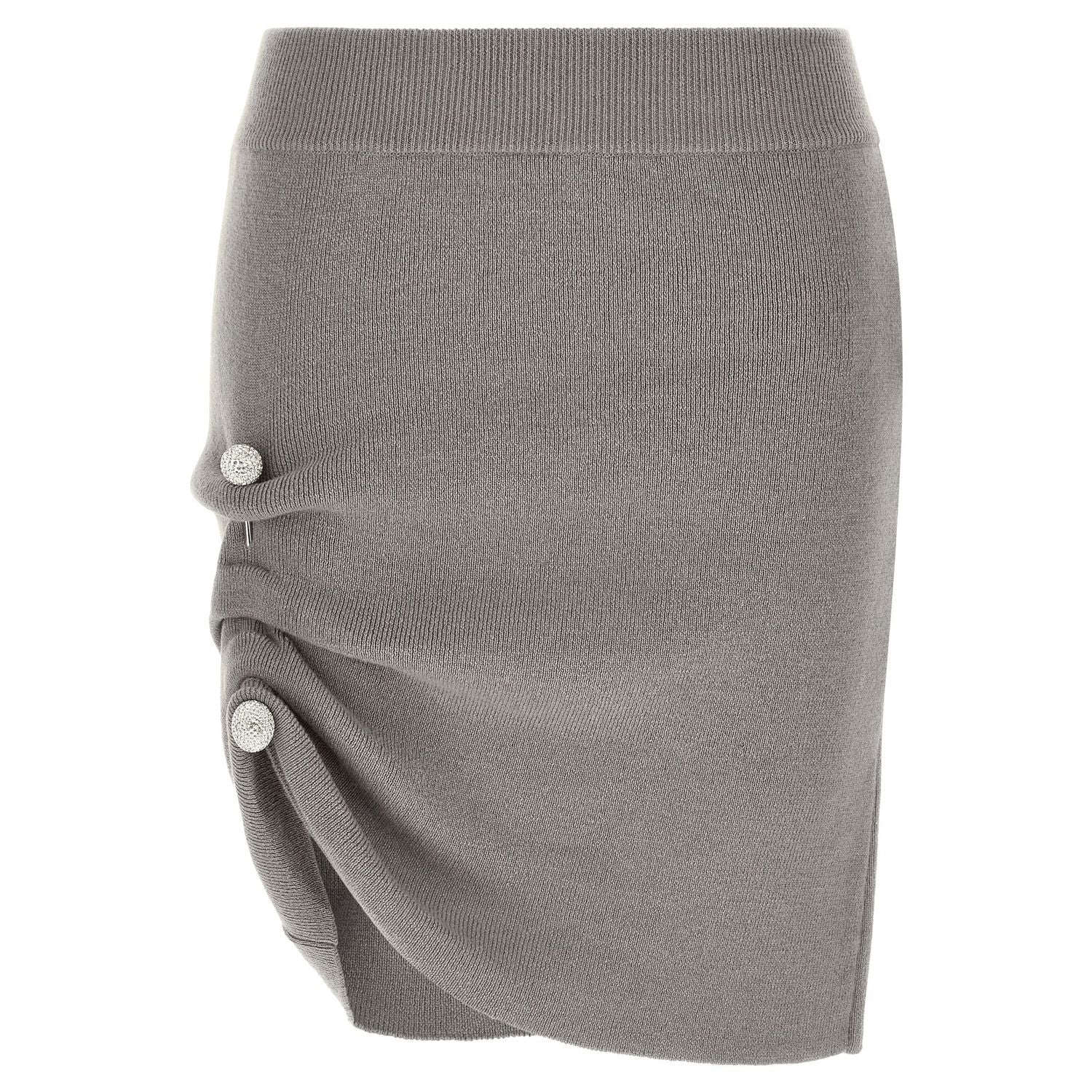 Giuseppe Di Morabito Gray Virgin Wool Long Skirt