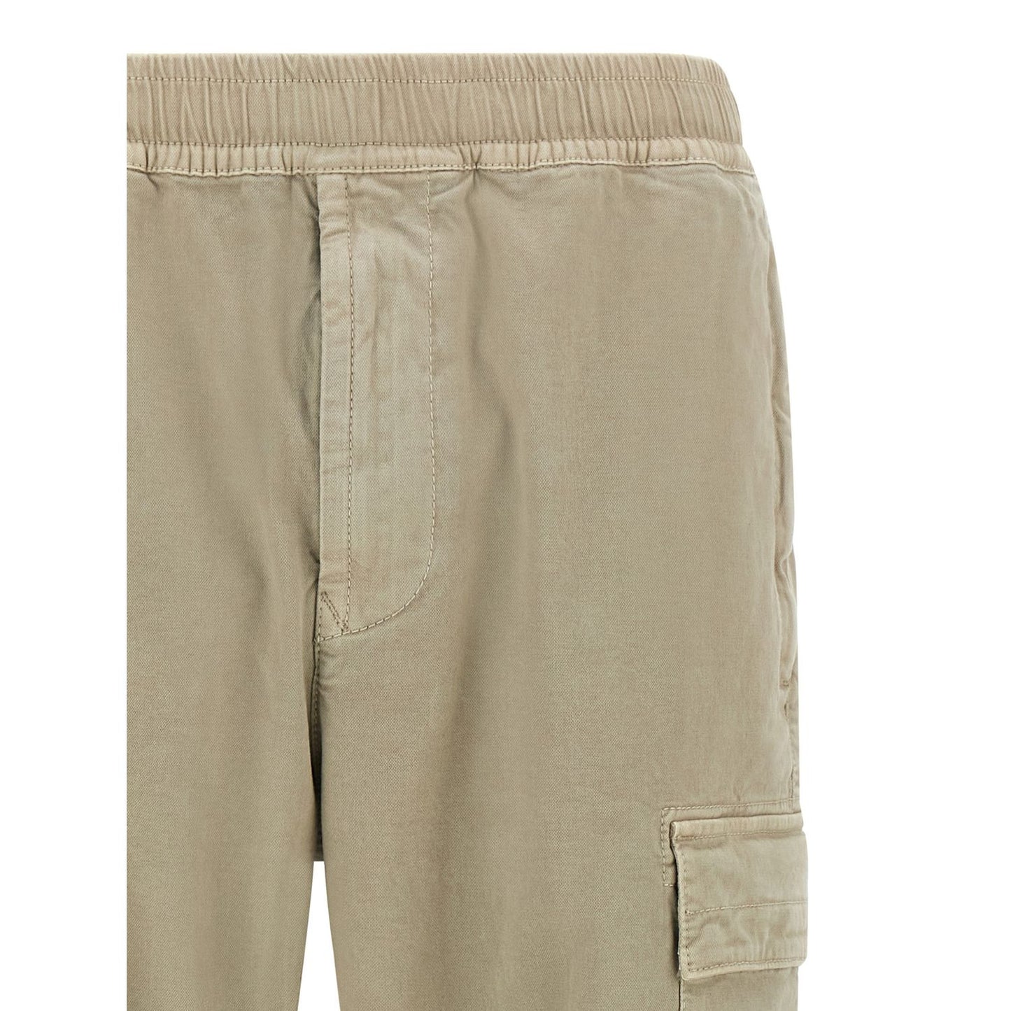 Stone Island Beige Cotton Cargo Pants
