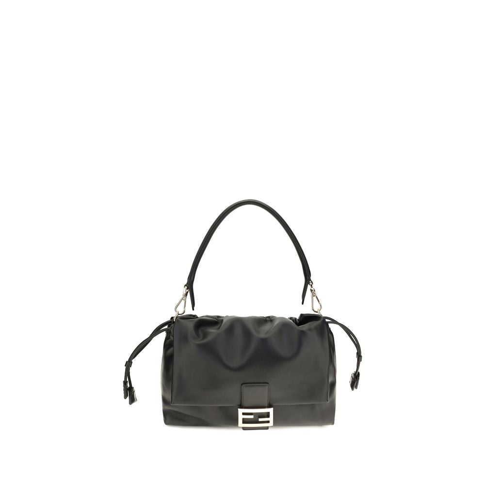 Fendi Black Calf Leather Bos Taurus Shoulder Bag
