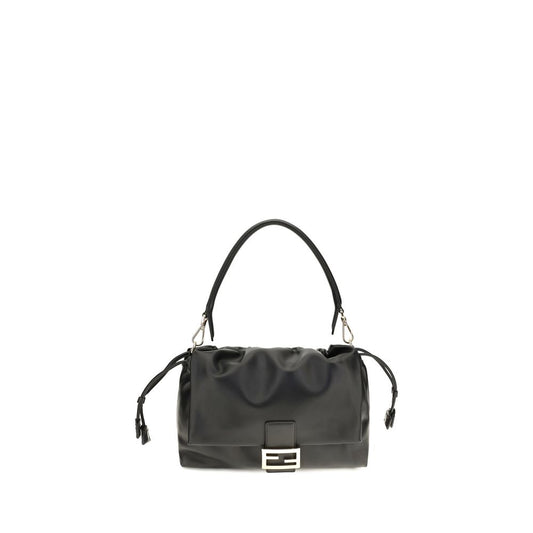 Fendi Black Calf Leather Bos Taurus Shoulder Bag