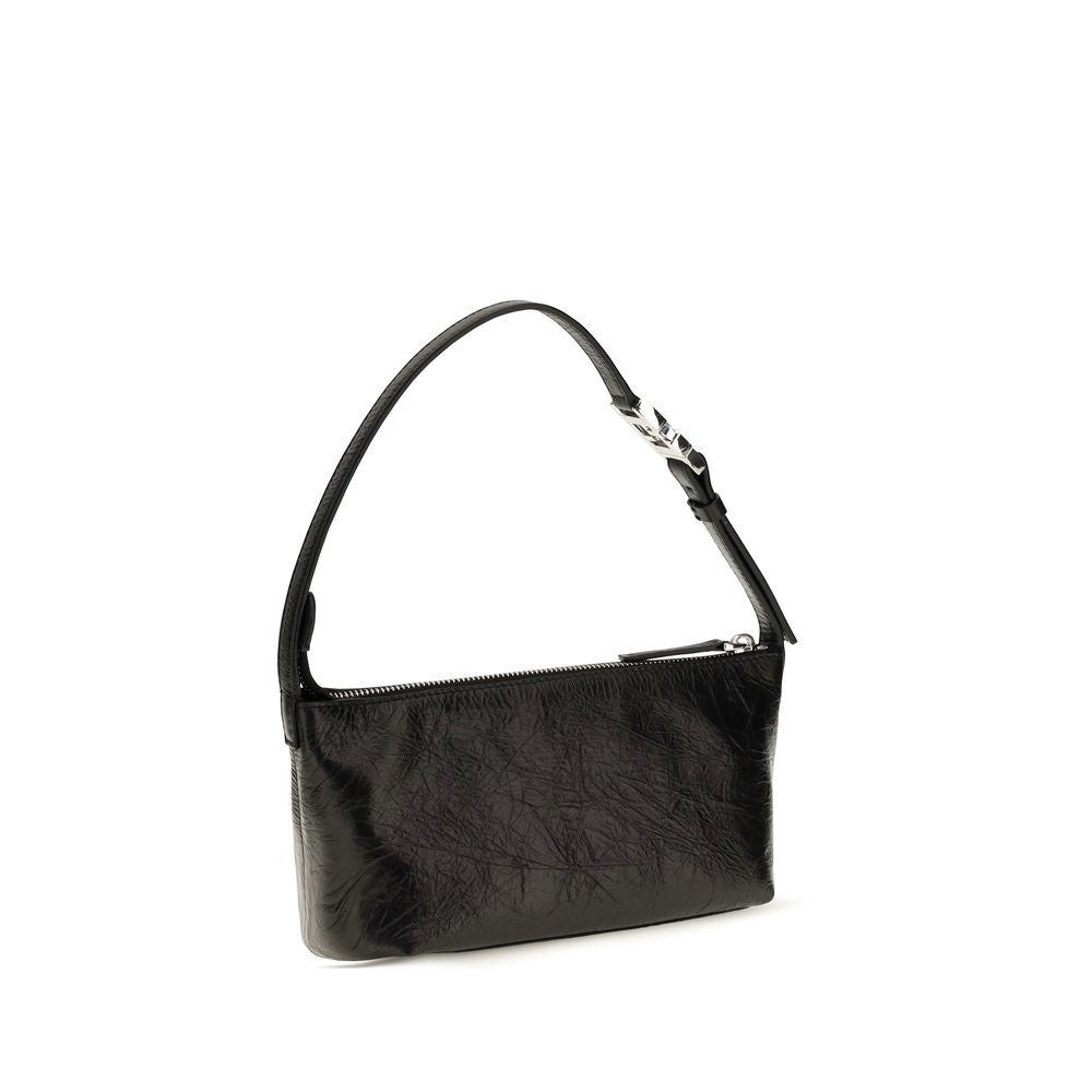 Fendi Black Calf Leather Bos Taurus Clutch Bag