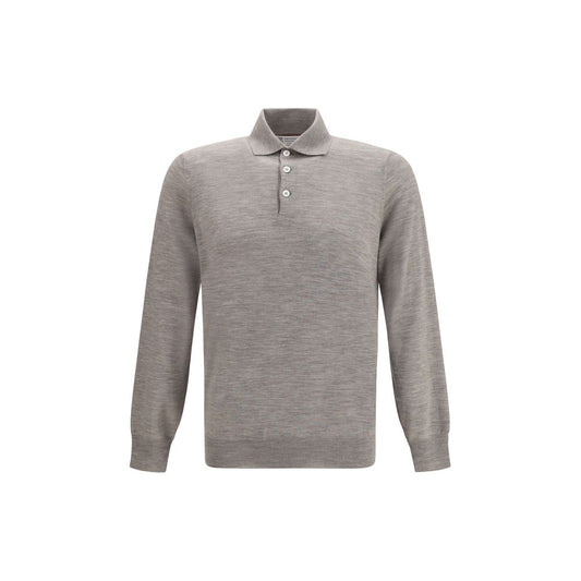 Brunello Cucinelli Gray Cashmere Sweatshirt