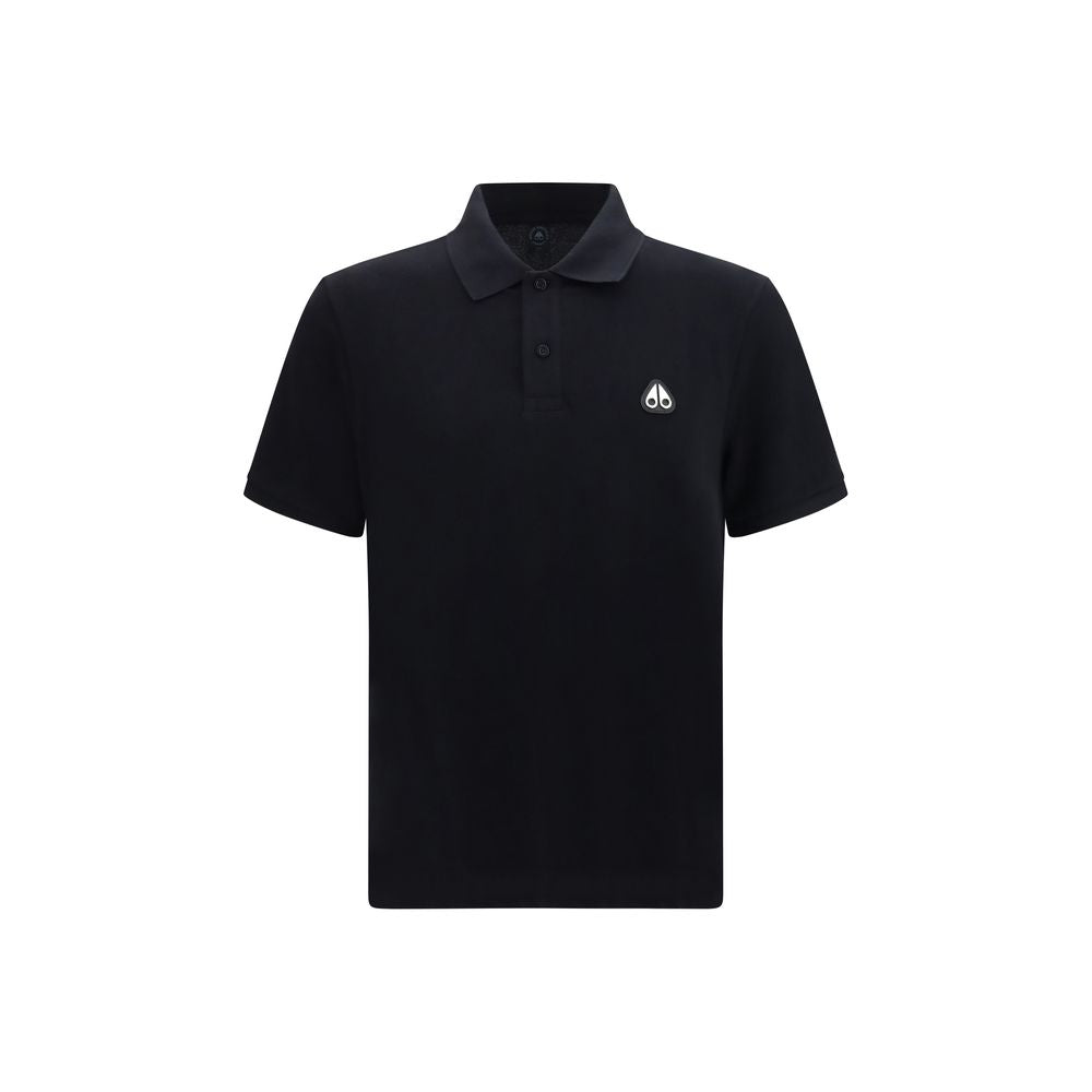 Moose Knuckles Black Cotton Polo Shirt
