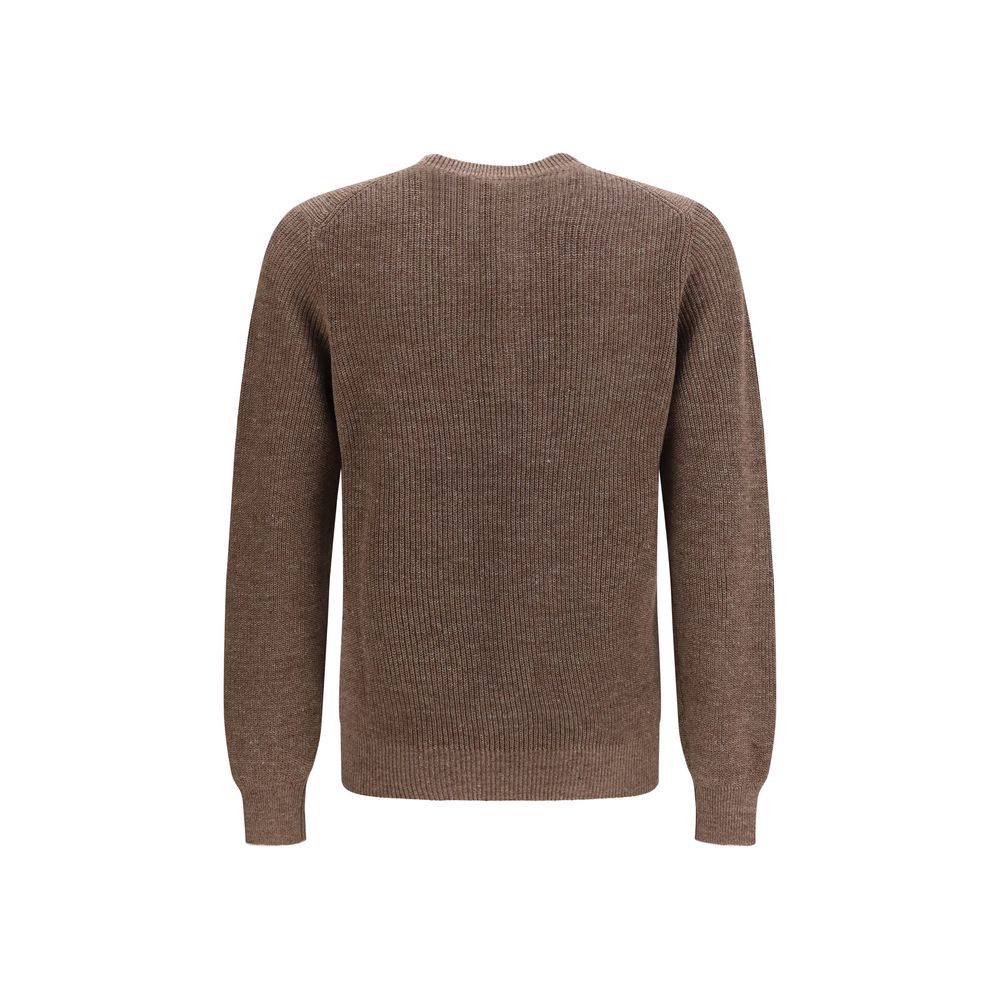 Brunello Cucinelli Brown Linen Sweatshirt