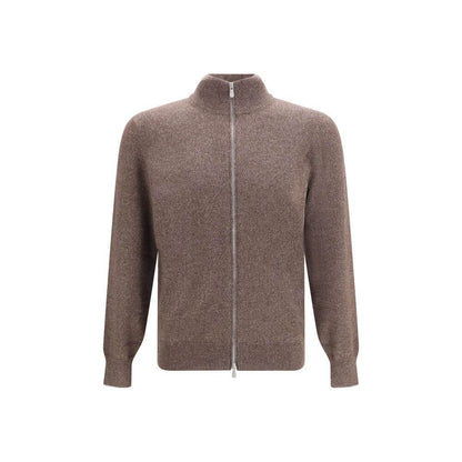 Brunello Cucinelli Brown Cashmere Cardigan