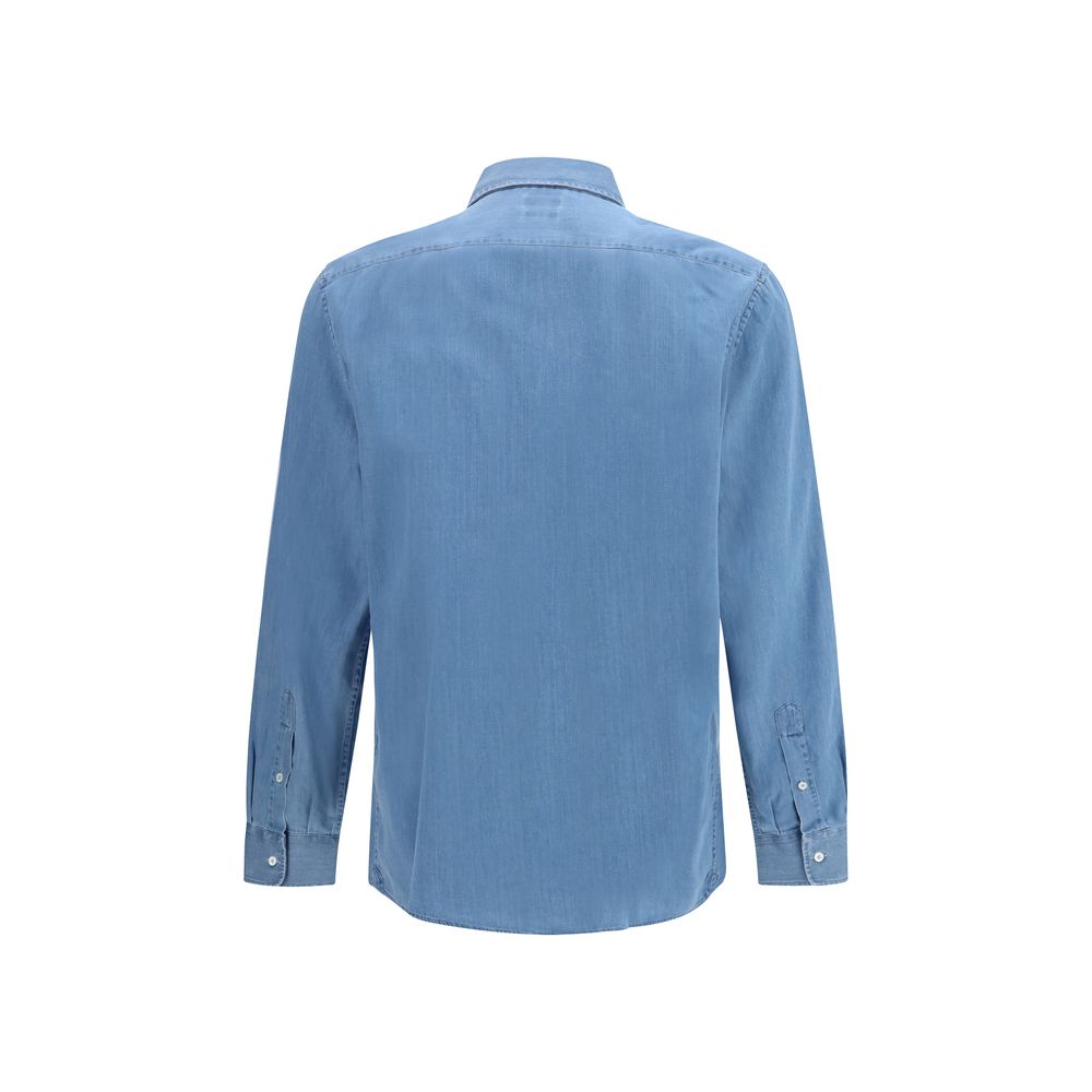 Brunello Cucinelli Blue Denim Shirt