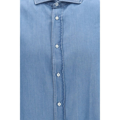 Brunello Cucinelli Blue Denim Shirt