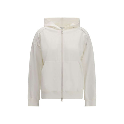 Brunello Cucinelli White Cotton Sweatshirt