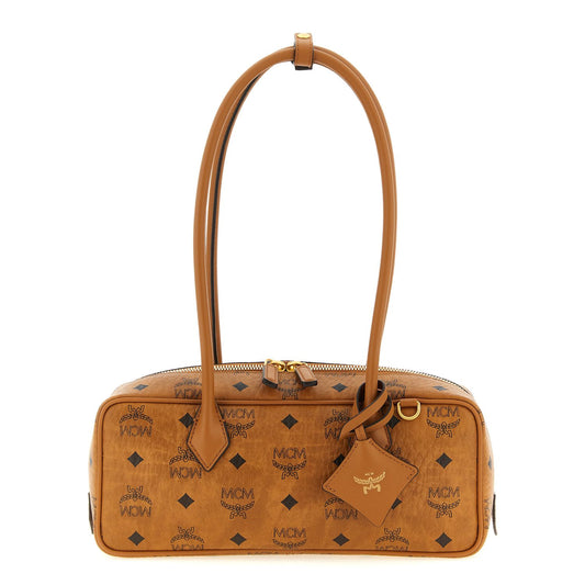 MCM Brown Polyethylene Shoulder Bag