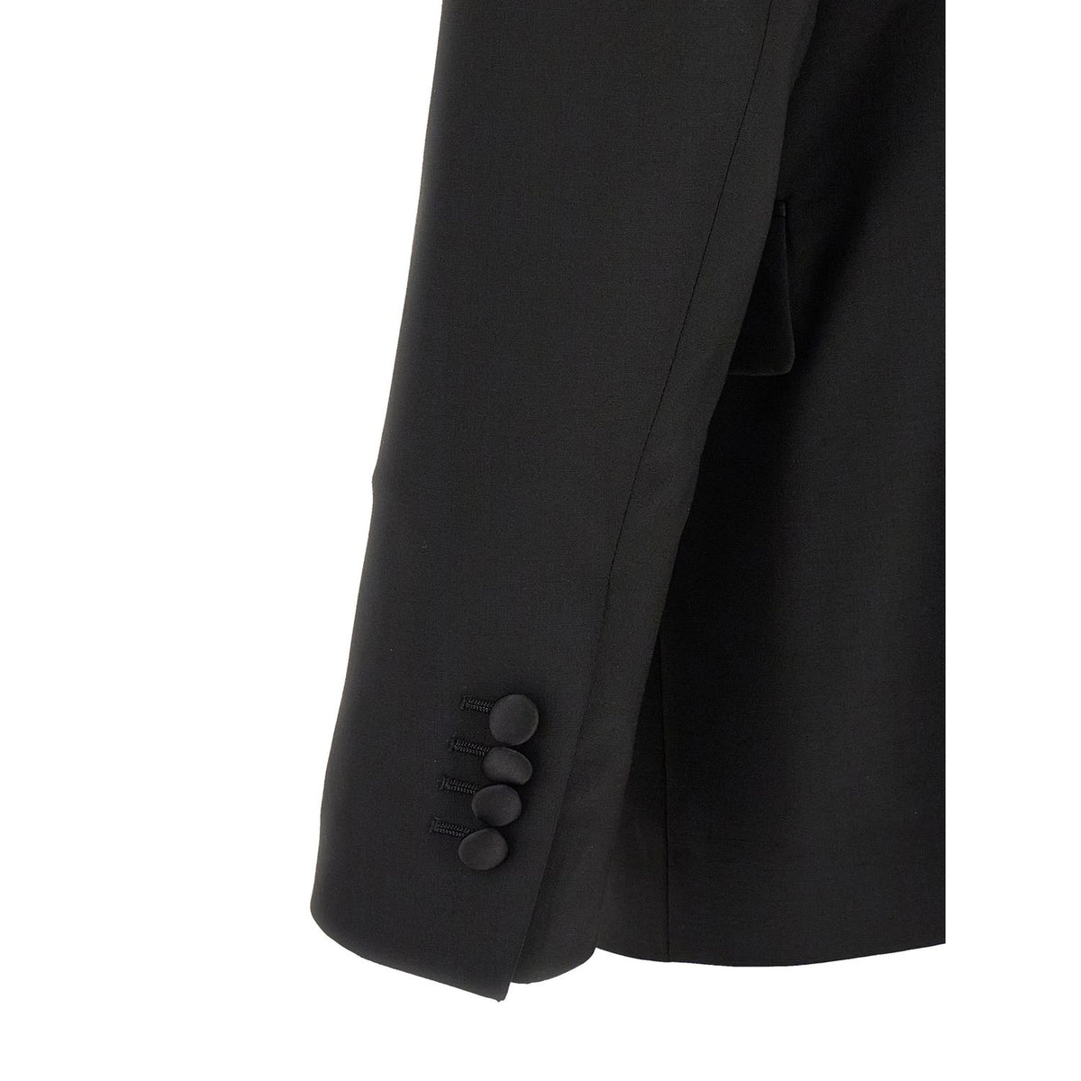 Lardini Black Virgin Wool Tuxedo