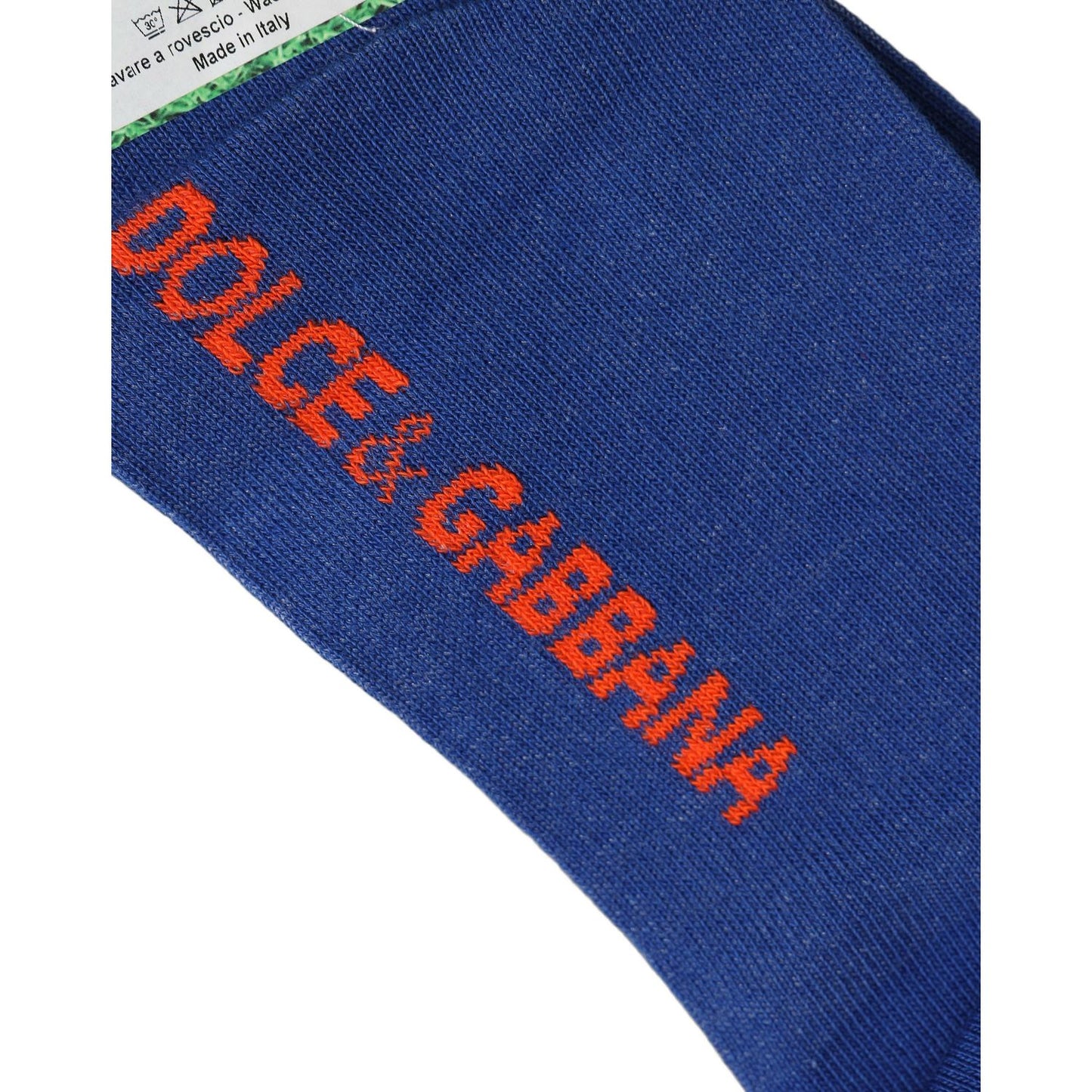 Dolce & Gabbana Men Multicolor Cotton Mid Calf Accessory Socks
