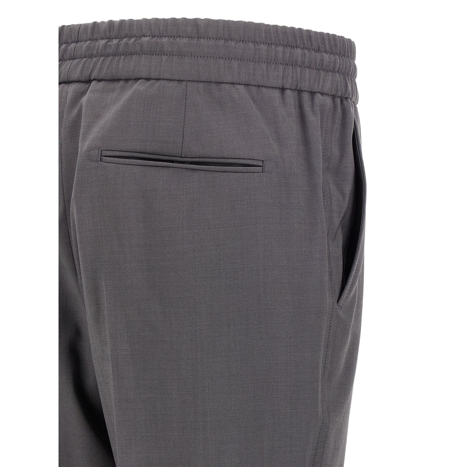 Brioni Gray Wool Casual Pants