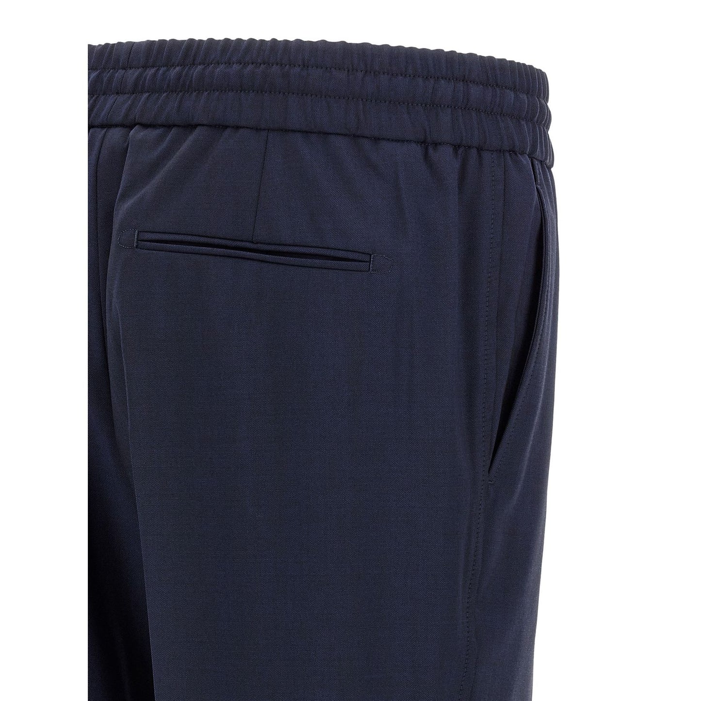Brioni Blue Wool Casual Pants