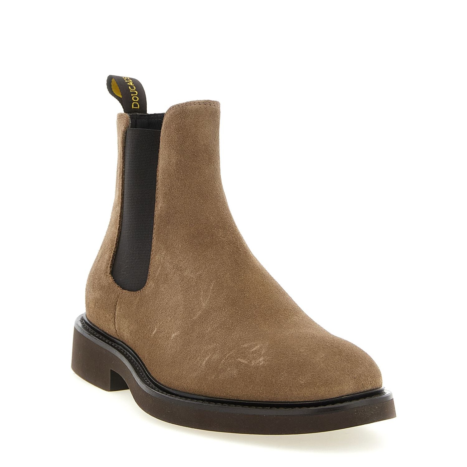 Doucal's Beige Lamb Leather Ankle Boots
