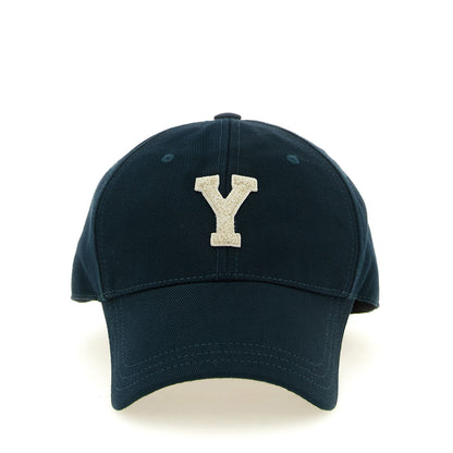 Saint Laurent Bicolor Cotton Cap (Baseball Hat)