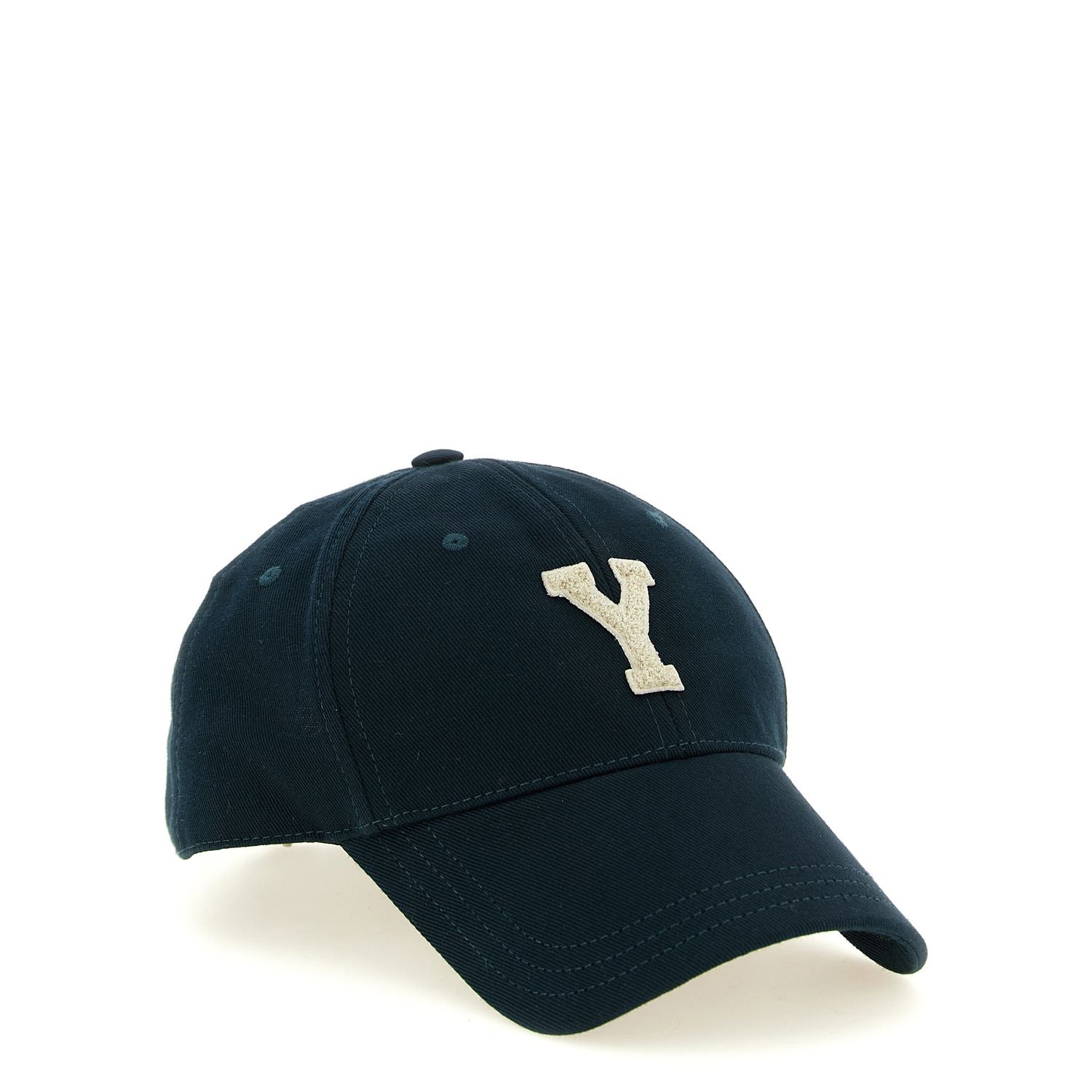 Saint Laurent Bicolor Cotton Cap (Baseball Hat)