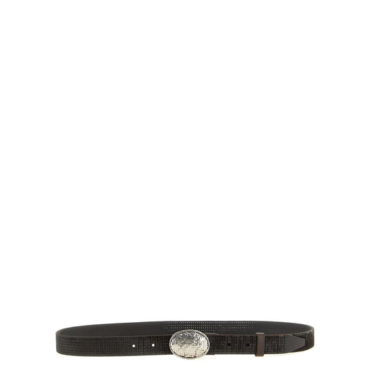 Brunello Cucinelli Brown Calfskin Regular Belt