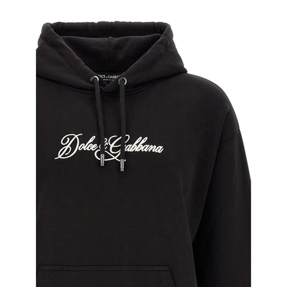 Dolce & Gabbana Black Cotton Sweatshirt