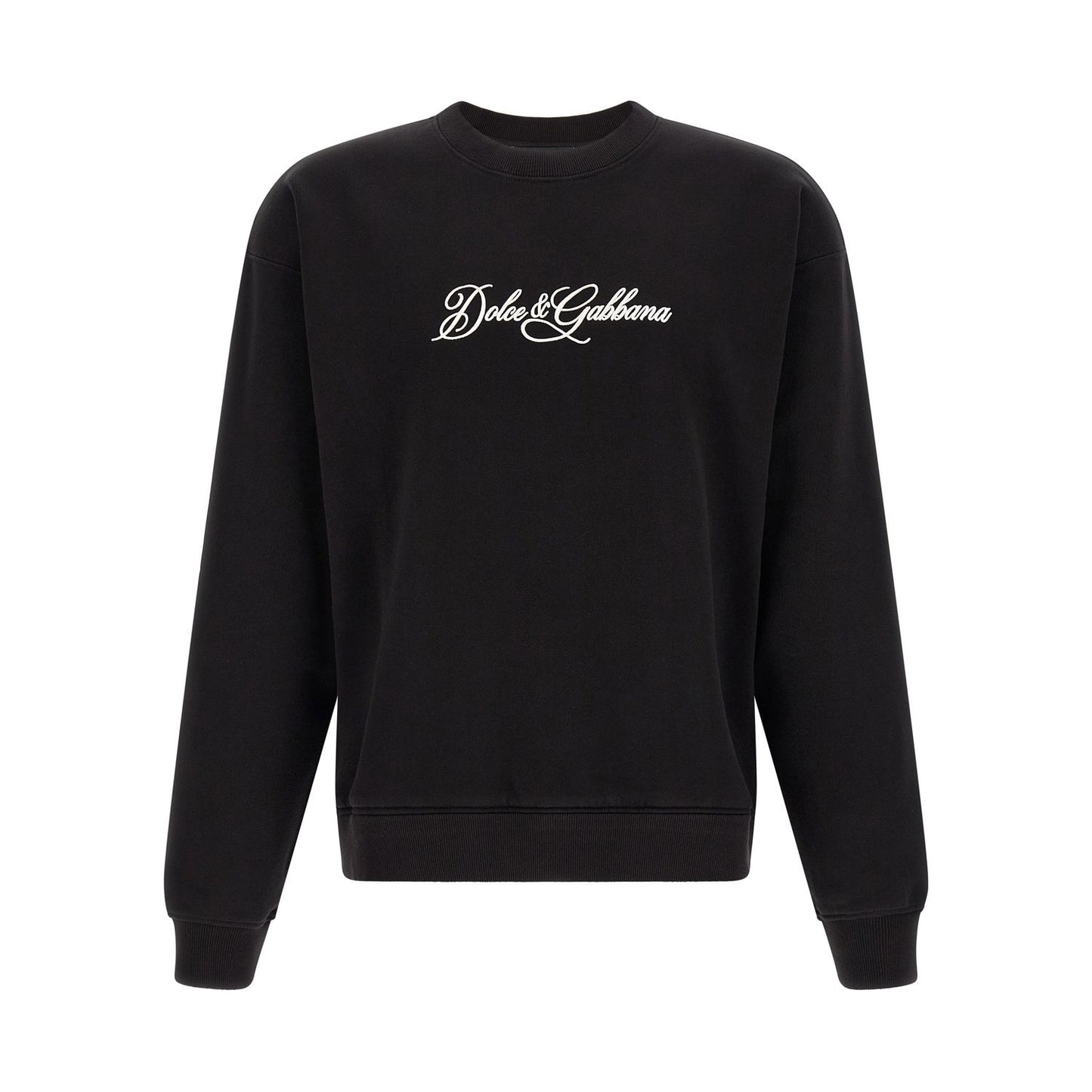Dolce & Gabbana Black Cotton Sweatshirt