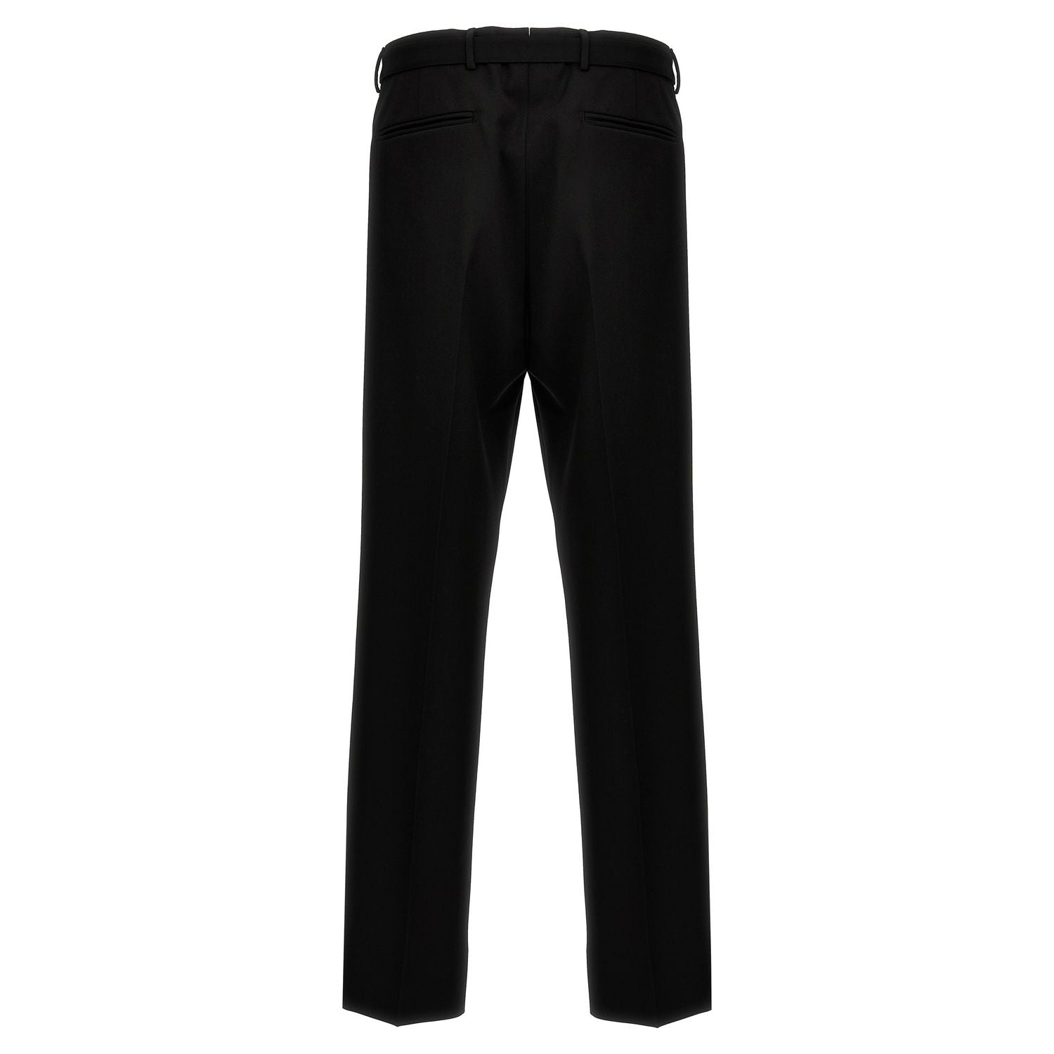 Prada Black Virgin Wool Dress Pants