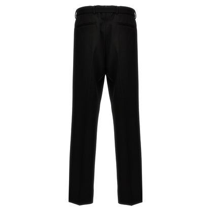 Prada Black Virgin Wool Dress Pants