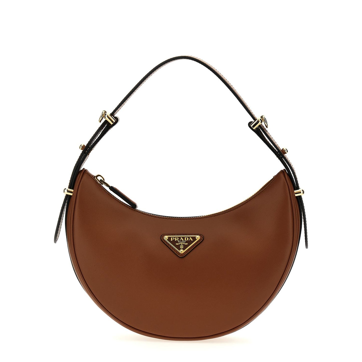 Prada Brown Calfskin Shoulder Bag