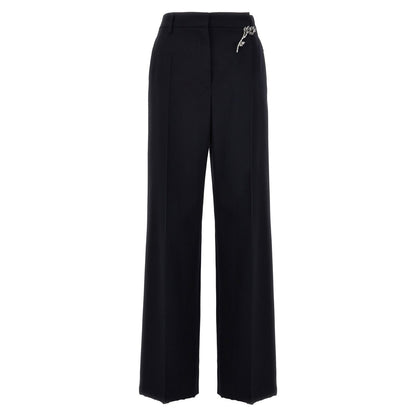 Prada Blue Wool Casual Pants