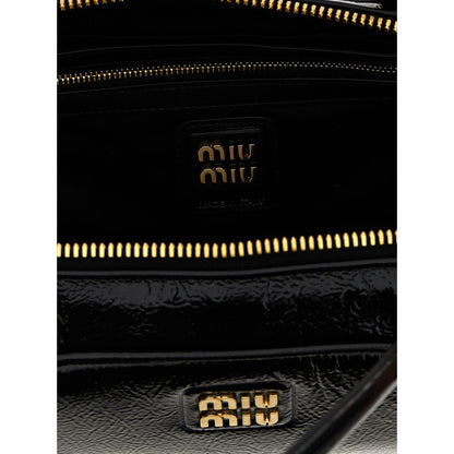 Miu Miu Black Lamb Leather Handbag