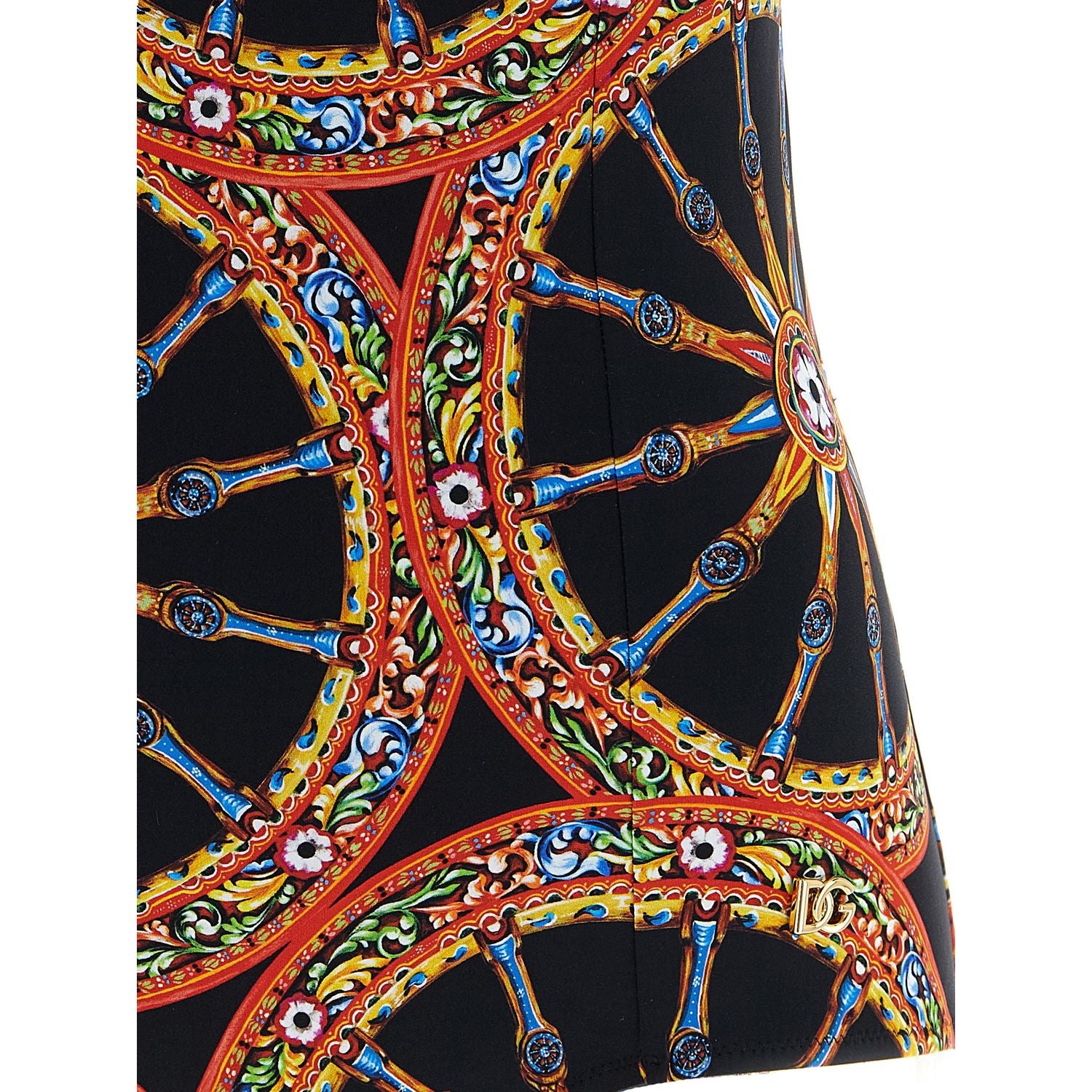 Dolce & Gabbana Multicolor Polyamide One-Piece Swimsuit