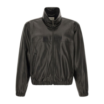 Saint Laurent Black Lamb Leather Leather Jacket