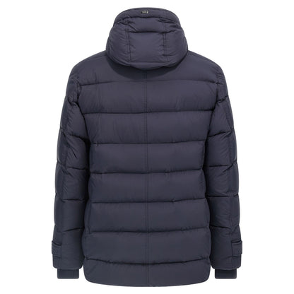 Herno Blue Polyamide Full-Length Jacket