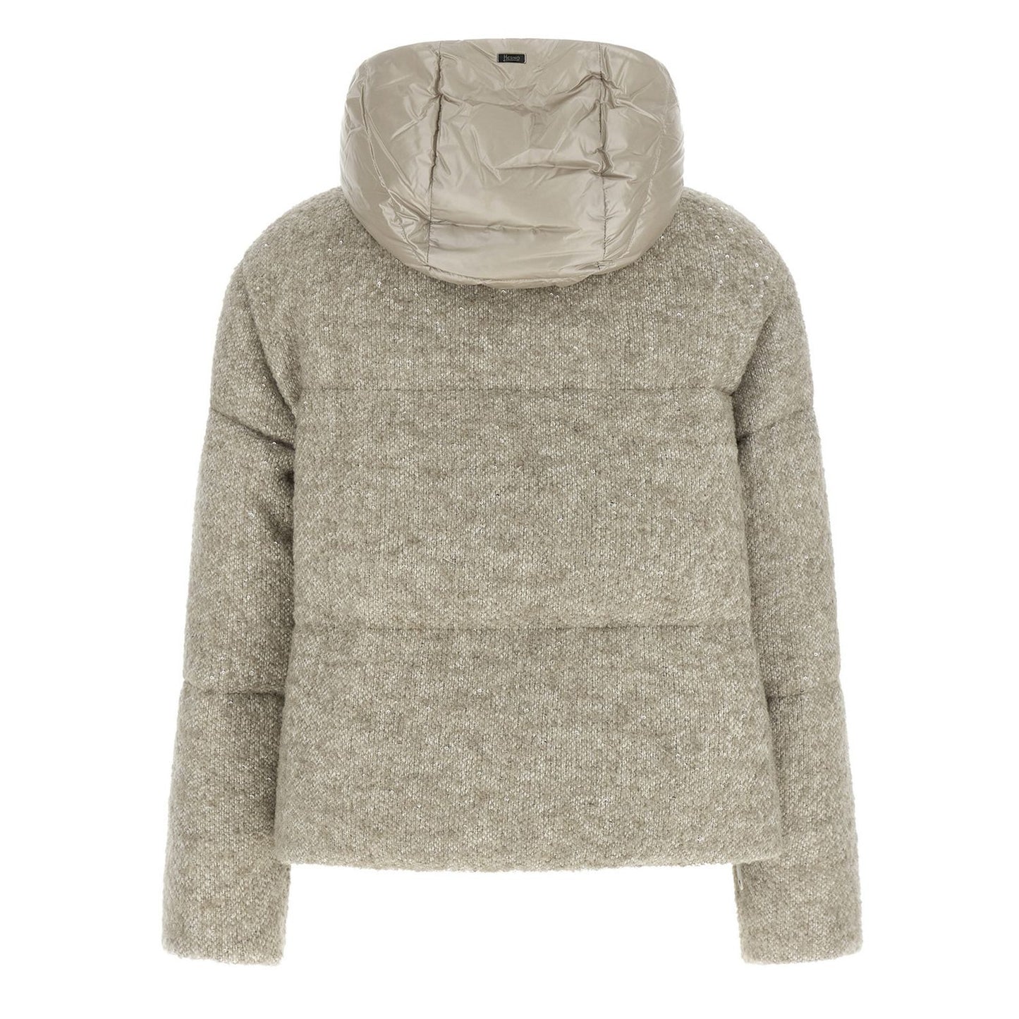 Herno Beige Wool Full-Length Jacket