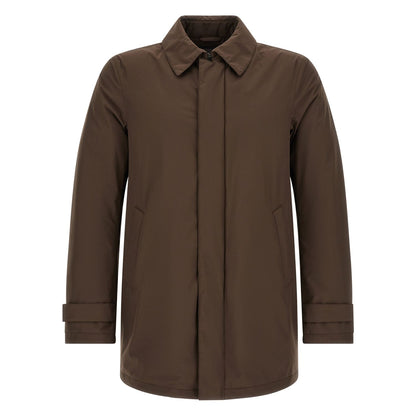 Herno Brown Polyester Parka