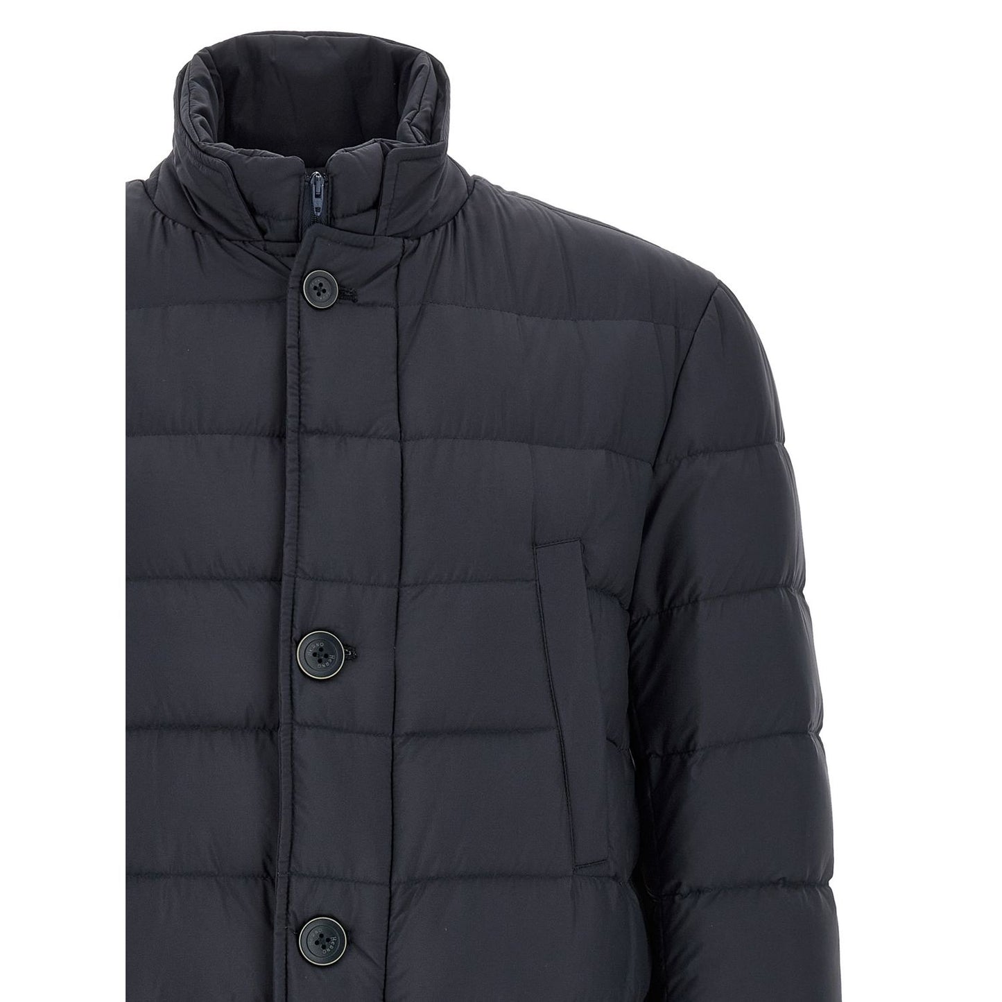 Herno Blue Polyamide Coat