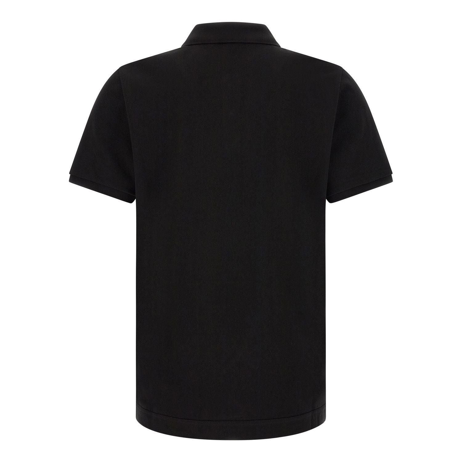 Moncler Black Leather Polo Shirt