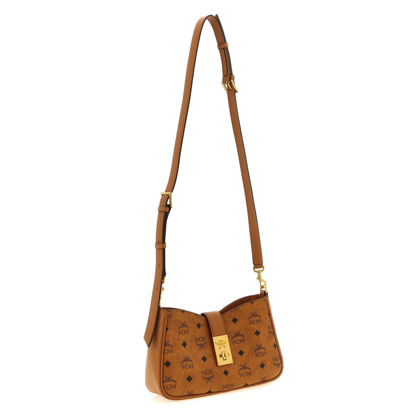 MCM Brown Polyethylene Shoulder Bag