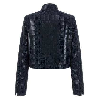 PINKO Blue Polyester Full-Length Jacket