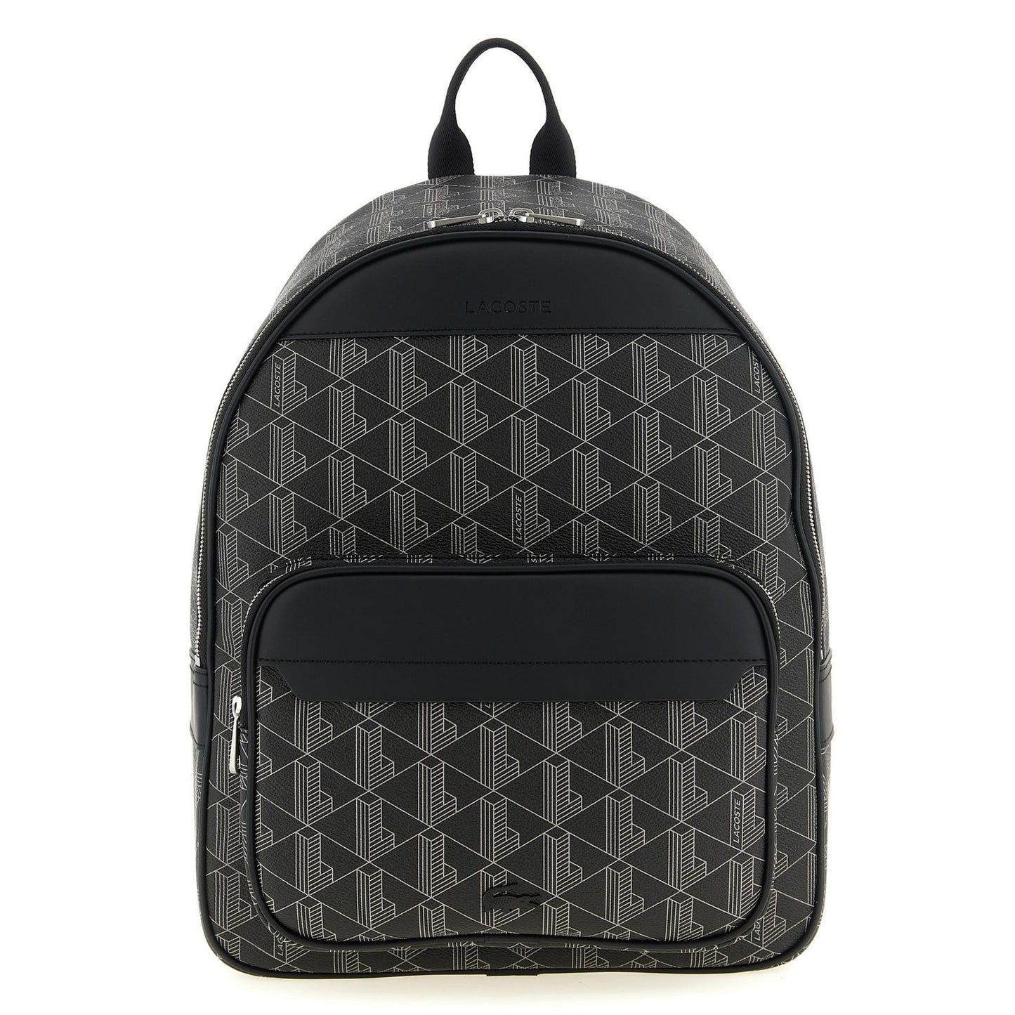 Lacoste Black Pvc Backpack