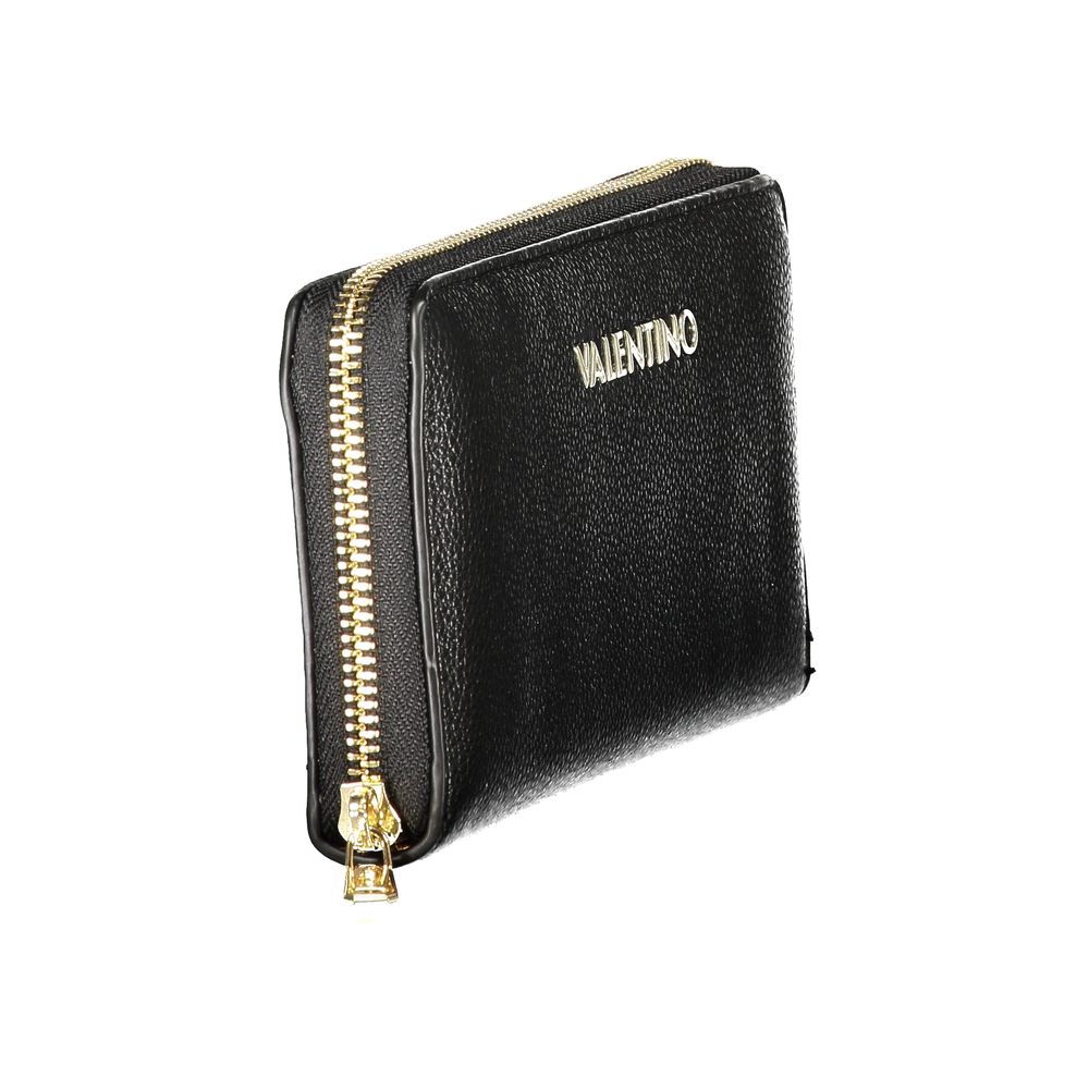 Mario Valentino Black Polyurethane Women's Wallet
