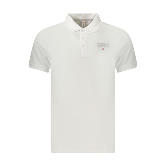 Accademia Militare White Cotton Men's Polo Shirt