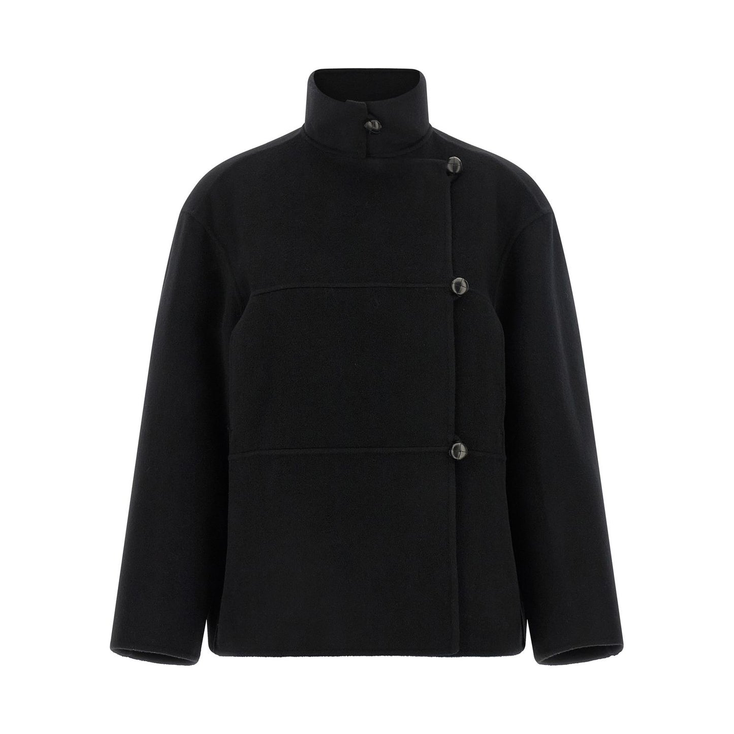 Rohe Black Wool Coat