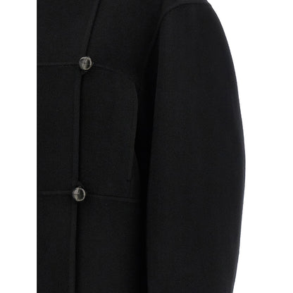 Rohe Black Wool Coat