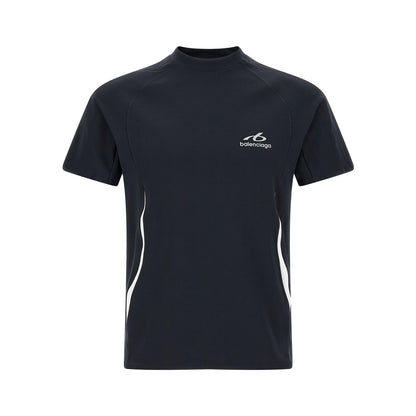 Balenciaga Blue Polyamide T-Shirt