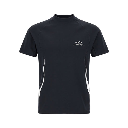 Balenciaga Blue Polyamide T-Shirt