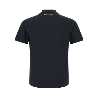 Balenciaga Blue Polyamide T-Shirt